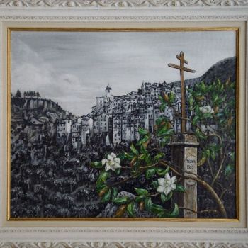 Ζωγραφική με τίτλο "SAORGE arrière pays…" από Térégia, Αυθεντικά έργα τέχνης