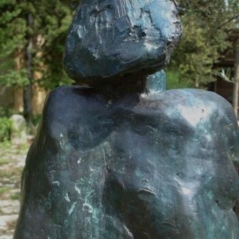 Sculpture intitulée "Sous la douche -" par Michel Moskovtchenko, Œuvre d'art originale, Métaux