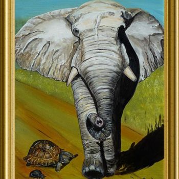 Peinture intitulée "porte bonheur ..." par Térégia, Œuvre d'art originale