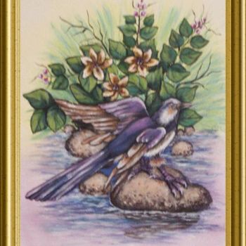 Peinture intitulée "Bel oiseau" par Térégia, Œuvre d'art originale