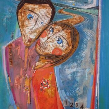 Peinture intitulée ""PROMENADE DES AMOU…" par Catherine Suchocka, Œuvre d'art originale