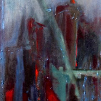 Peinture intitulée "passage en obscurie" par Noëlle Dauby, Œuvre d'art originale