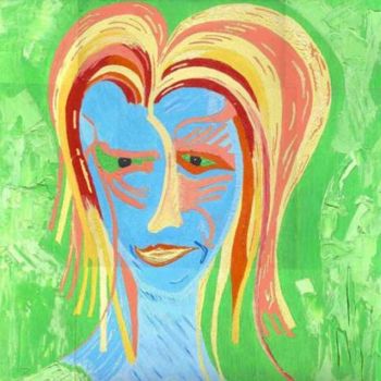 Painting titled "DERRIERE ELLE SE CA…" by Oliverb, Original Artwork, Other