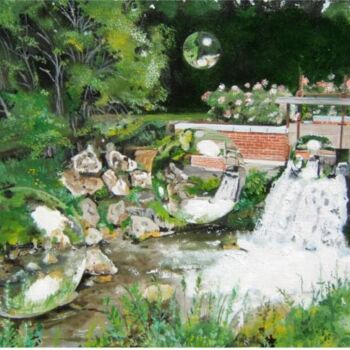 Peinture intitulée "LA PETITE CHUTE D'E…" par Manu Surreabulliste, Œuvre d'art originale