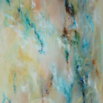 Painting titled "A mi-voix" by Elisa Cook Benbassat Bassat, Original Artwork, Oil