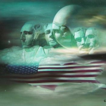 Painting titled "United Stars Full v…" by Cebarre, Original Artwork, Oil