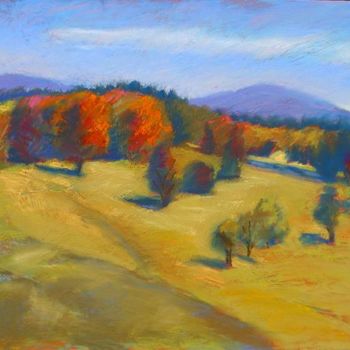 Painting titled "Vermont Hills" by Candy Barr, Original Artwork, Oil