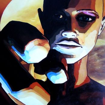 Painting titled "You" by Cebarre, Original Artwork, Oil