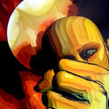 Painting titled "Martial" by Cebarre, Original Artwork, Oil