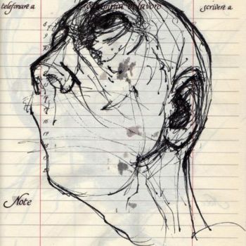 Dessin intitulée "Diario 2510" par Claude Duvauchelle, Œuvre d'art originale, Autre