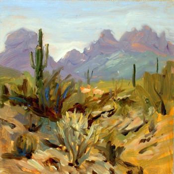 Painting titled "Bulldog Canyon 3" by Candy Barr, Original Artwork