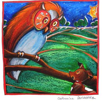 Peinture intitulée "CLARA A PERDU SON T…" par Catherine Suchocka, Œuvre d'art originale