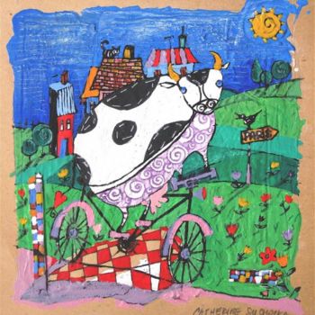 Peinture intitulée ""EN ROUTE"" par Catherine Suchocka, Œuvre d'art originale