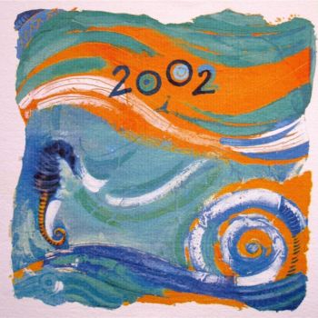 Dessin intitulée "Carte de Voeux - De…" par Catherine Suchocka, Œuvre d'art originale, Autre
