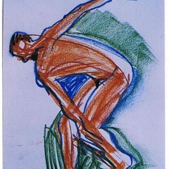 Desenho intitulada "The danser" por Prema (Risto), Obras de arte originais