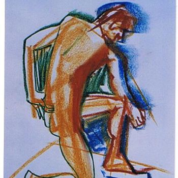 "Kneeling man" başlıklı Resim Prema (Risto) tarafından, Orijinal sanat