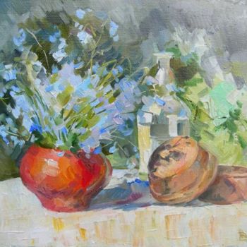 Painting titled "Натюрморт.Июнь." by Dmitry Veltishchev, Original Artwork