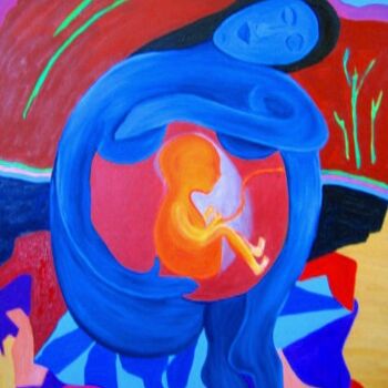 「Motherhood」というタイトルのデジタルアーツ Seshaによって, オリジナルのアートワーク