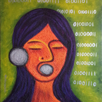Pintura titulada "COMUNICACION II / C…" por Adela Casado Cano, Obra de arte original, Acrílico
