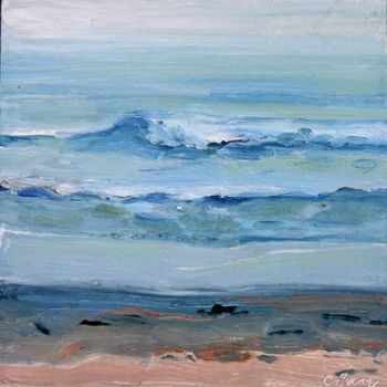 Painting titled "Waves III" by Candy Barr, Original Artwork