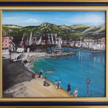 Peinture intitulée "NICE port lympia qu…" par Térégia, Œuvre d'art originale