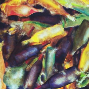 Painting titled "Méli-mélo de boutei…" by Valérie Voinchet, Original Artwork