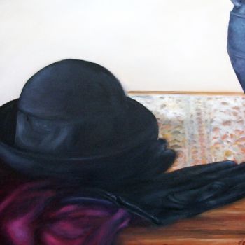 Pintura titulada "Mrs. Roberts" por Cristina Del Rosso, Obra de arte original, Oleo