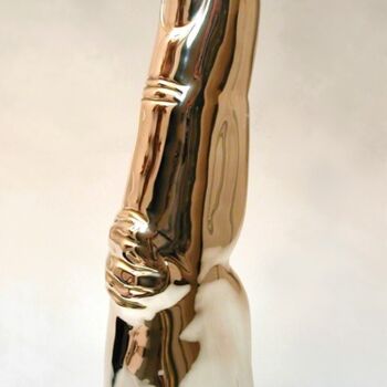 Sculpture titled "Brillant et mal poli" by Philippe Bruneteau, Original Artwork