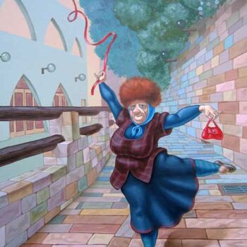 Painting titled "Fuete" by Victor Molev, Original Artwork