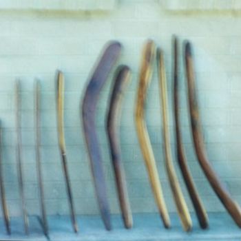 Painting titled "Hunting Boomerangs" by Justin Ronberg, Original Artwork