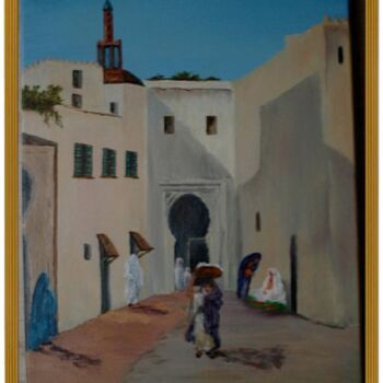 Pintura intitulada "Near the Kasbah, Ta…" por L'Orientaliste, Obras de arte originais, Óleo