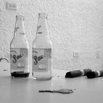 Photography titled "2 bottles 2 cigars…" by Angelo Di Pietrantonio, Original Artwork