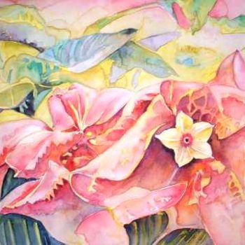 Painting titled "The Red Sea" by Miki De Goodaboom, Original Artwork, Other