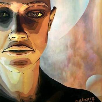 Painting titled "Atlas" by Cebarre, Original Artwork, Oil