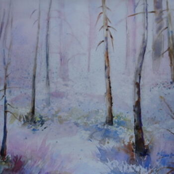 Malerei mit dem Titel "Printemps au sous-b…" von Pierre Feyeux, Original-Kunstwerk