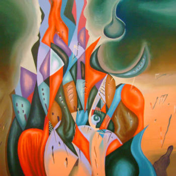 Painting titled "oils on convas" by Dakarela, Original Artwork