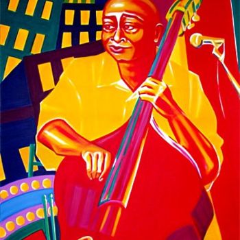 Peinture intitulée "street-soul" par Elizabeth, Œuvre d'art originale, Huile