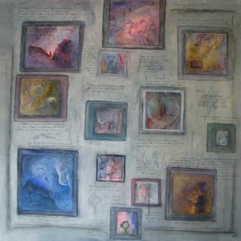 Peinture intitulée "Le Commerce de l'art" par Marie-Sylvie Riviere, Œuvre d'art originale