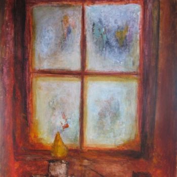 Peinture intitulée "L'Attente" par Marie-Sylvie Riviere, Œuvre d'art originale