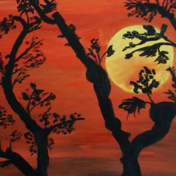 Pintura intitulada ""...Calor"" por Maria Teresa Duarte, Obras de arte originais