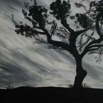 Pintura intitulada ""Anoitecer de inver…" por Maria Teresa Duarte, Obras de arte originais