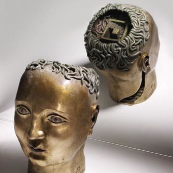 Sculpture intitulée "Pensées" par Sak, Œuvre d'art originale