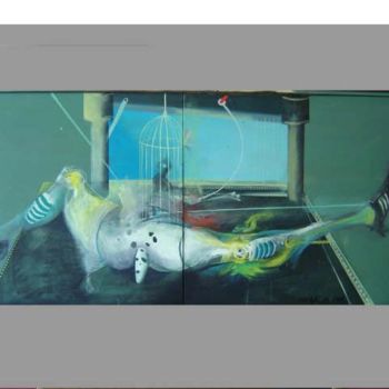 Painting titled "oils on convas" by Dakarela, Original Artwork