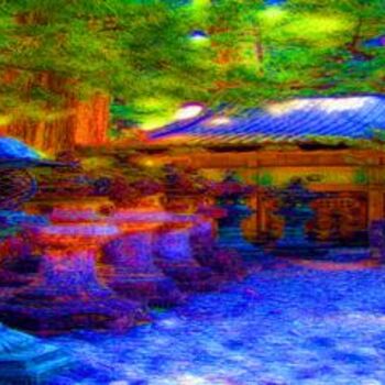 Digital Arts titled "Temple Lanterns" by Angelo Di Pietrantonio, Original Artwork