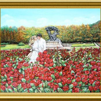 Peinture intitulée "amour à VARSOVIE  (…" par Térégia, Œuvre d'art originale