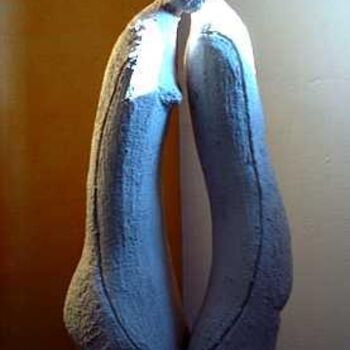 Sculpture intitulée "Le couple" par Béatrice Deridiaux, Œuvre d'art originale