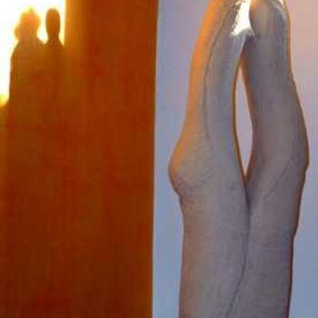 Sculpture intitulée "Le couple" par Béatrice Deridiaux, Œuvre d'art originale