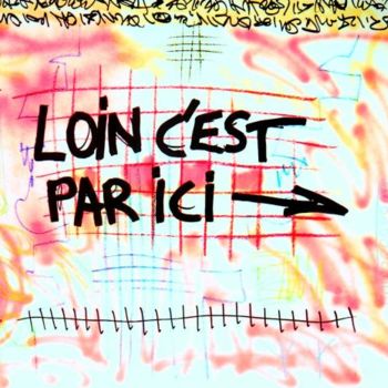 Painting titled "Loin" by Toytoy, Original Artwork