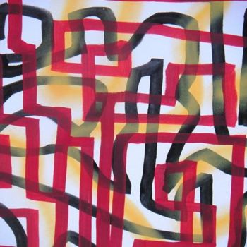 Painting titled "détail JSPMPF" by Toytoy, Original Artwork