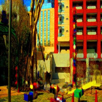 Digital Arts titled "Robots in Architect…" by Angelo Di Pietrantonio, Original Artwork